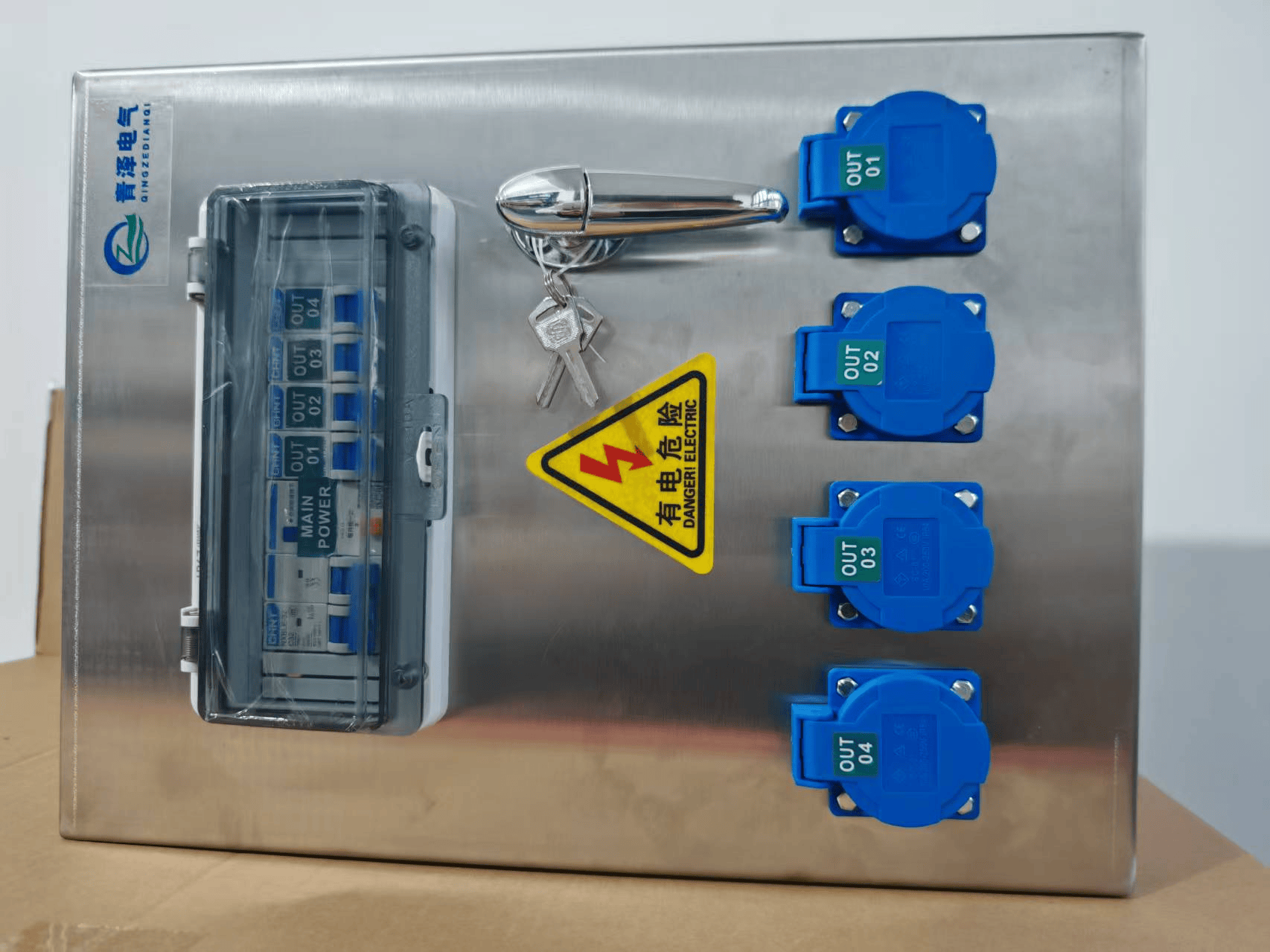 TSBXG Outdoor Waterproof Stainless Steel Industrial Socket Box - 图片 5