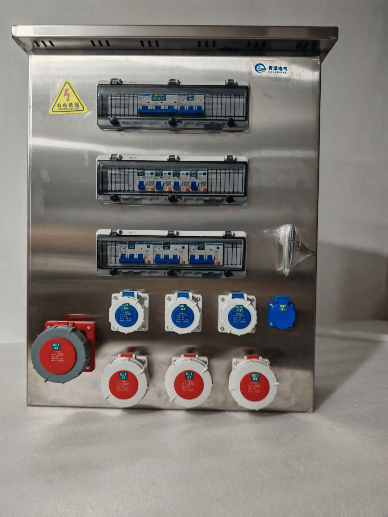 TSBXG Outdoor Waterproof Stainless Steel Industrial Socket Box - 图片 4