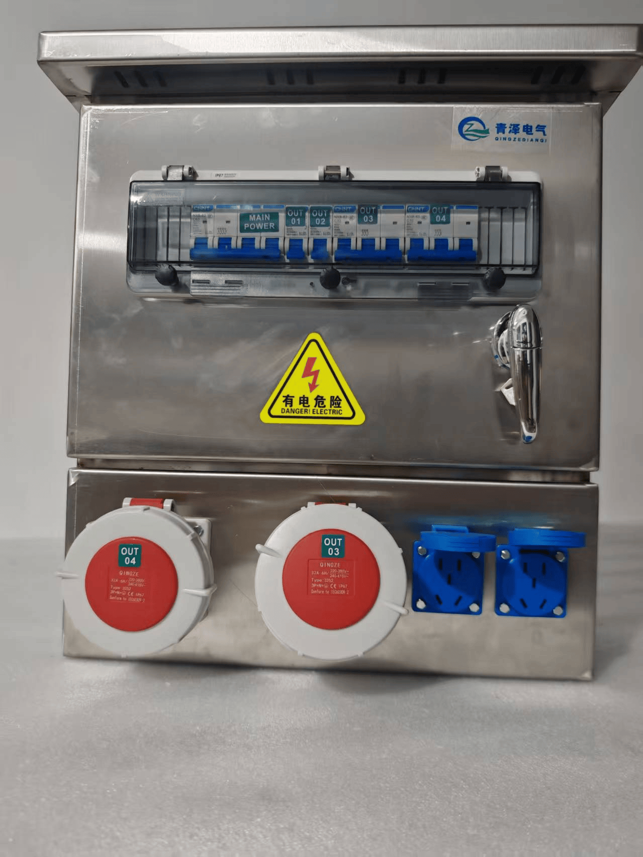 TSBXG Outdoor Waterproof Stainless Steel Industrial Socket Box - 图片 3