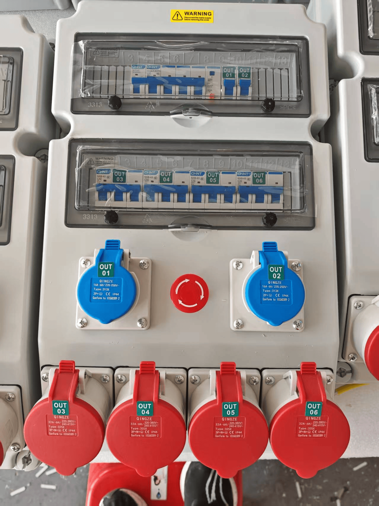 TSABS-01 Wall-Mounted Industrial Socket Box - 图片 6